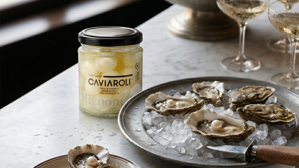 Caviaroli y Disfrutar reinventan el maridaje de las ostras con unas perlas gastronómicas